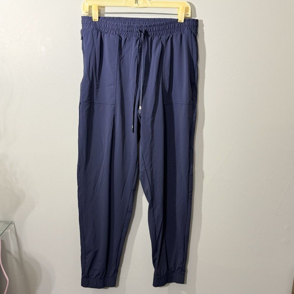 Fabletics The One Jogger Women M Deep Navy Stretch Quick Dry Athletic Pants
